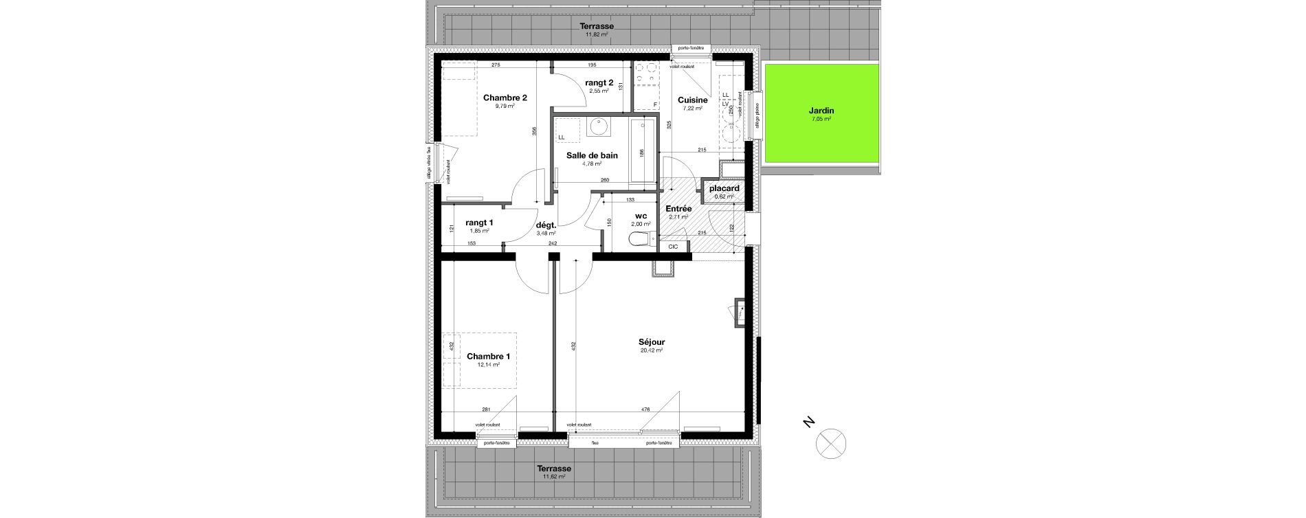 Appartement T3 de 67,56 m2 &agrave; Nancy Rives de meurthe