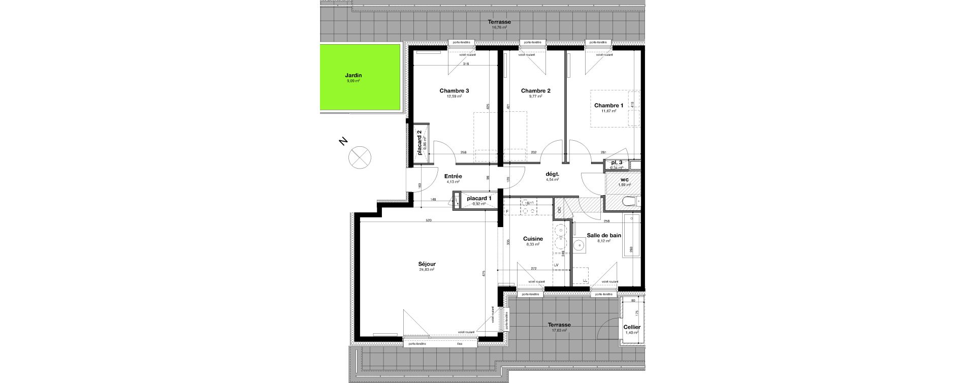 Appartement T4 de 88,09 m2 &agrave; Nancy Rives de meurthe