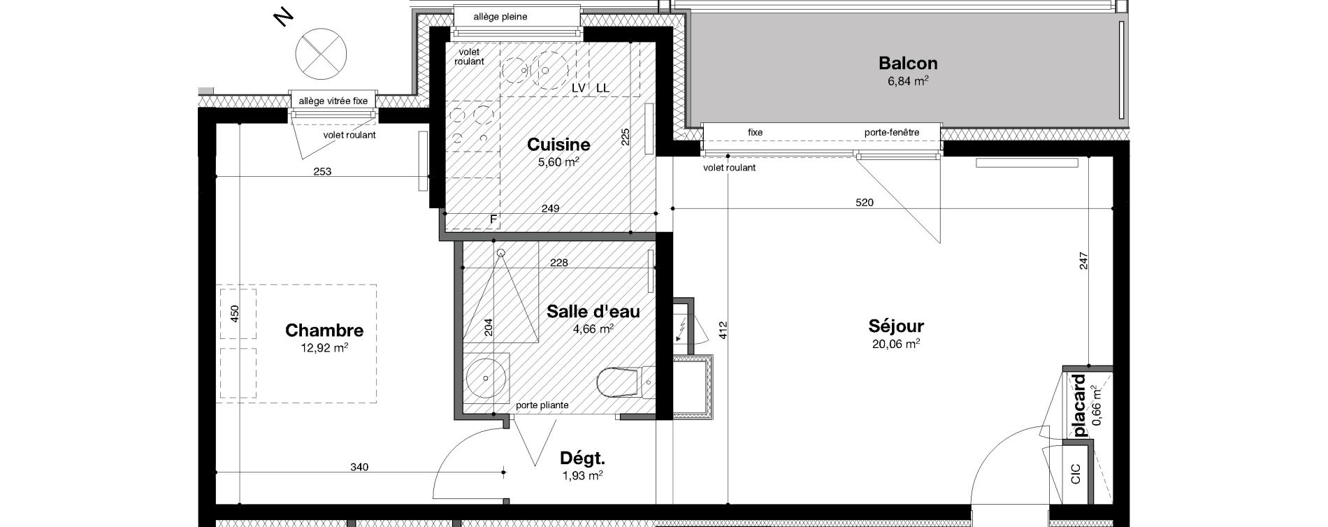 Appartement T2 de 45,83 m2 &agrave; Nancy Rives de meurthe