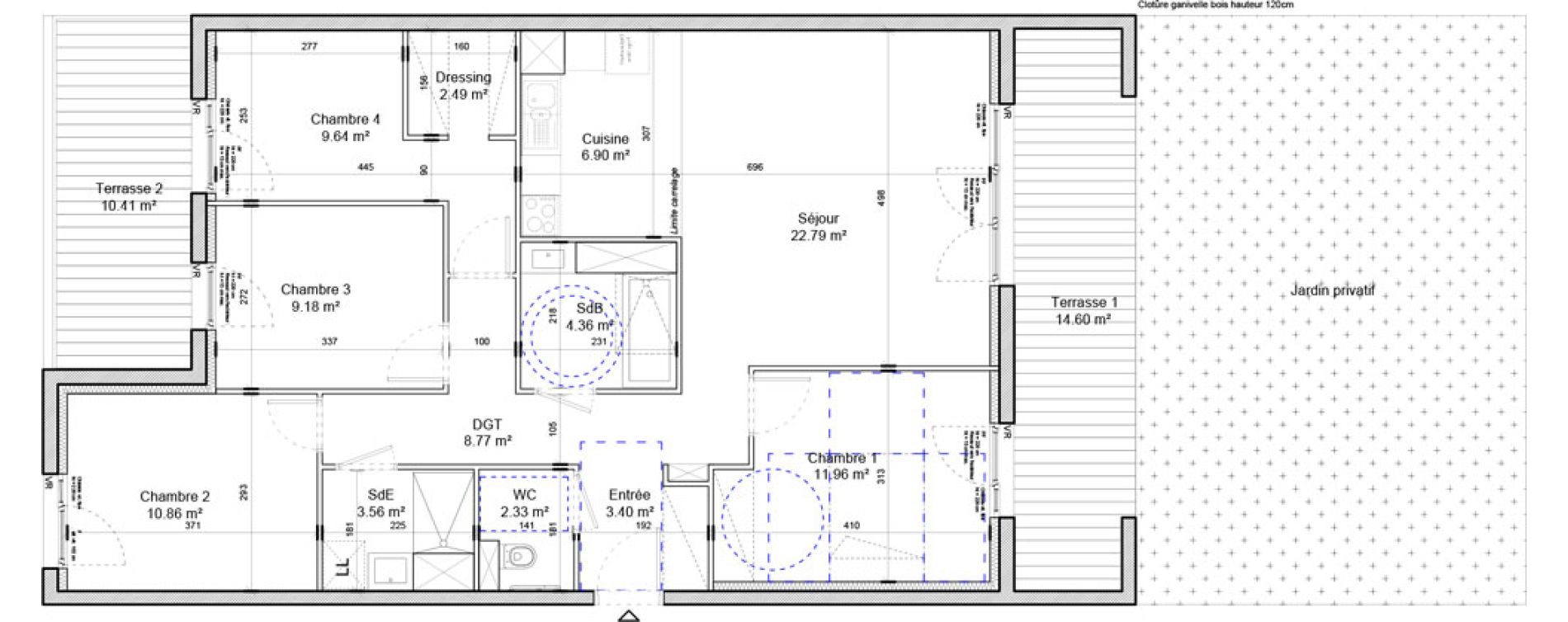 Appartement T4 de 95,89 m2 &agrave; Nancy Oudinot