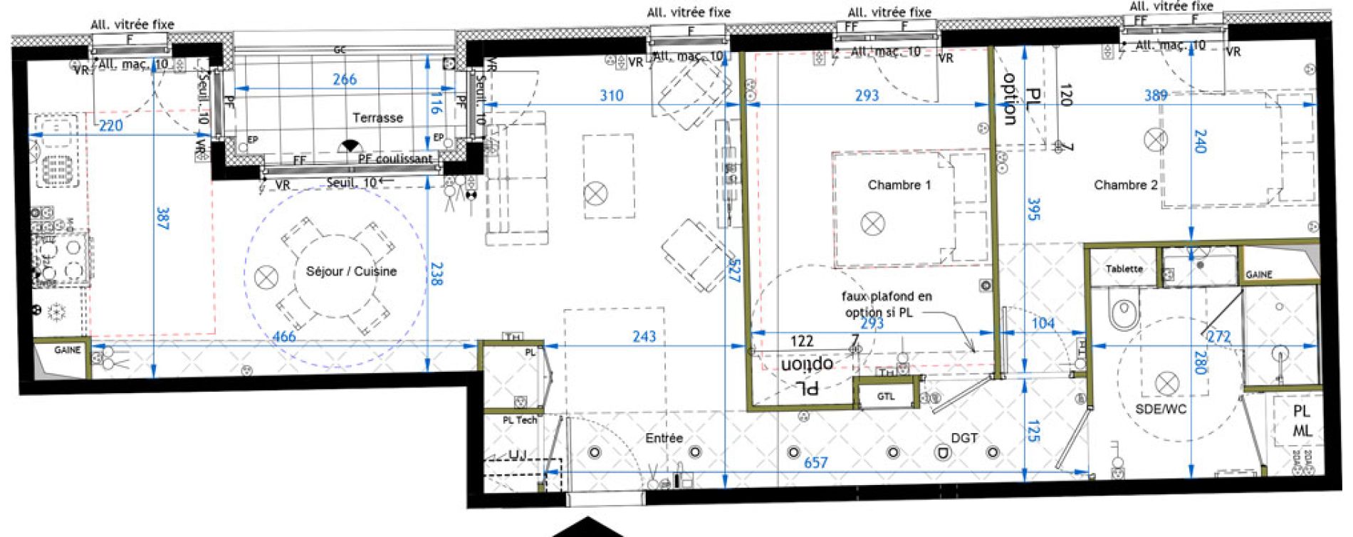 Appartement T3 de 66,77 m2 &agrave; Nancy Anatole france sud - bertin nord