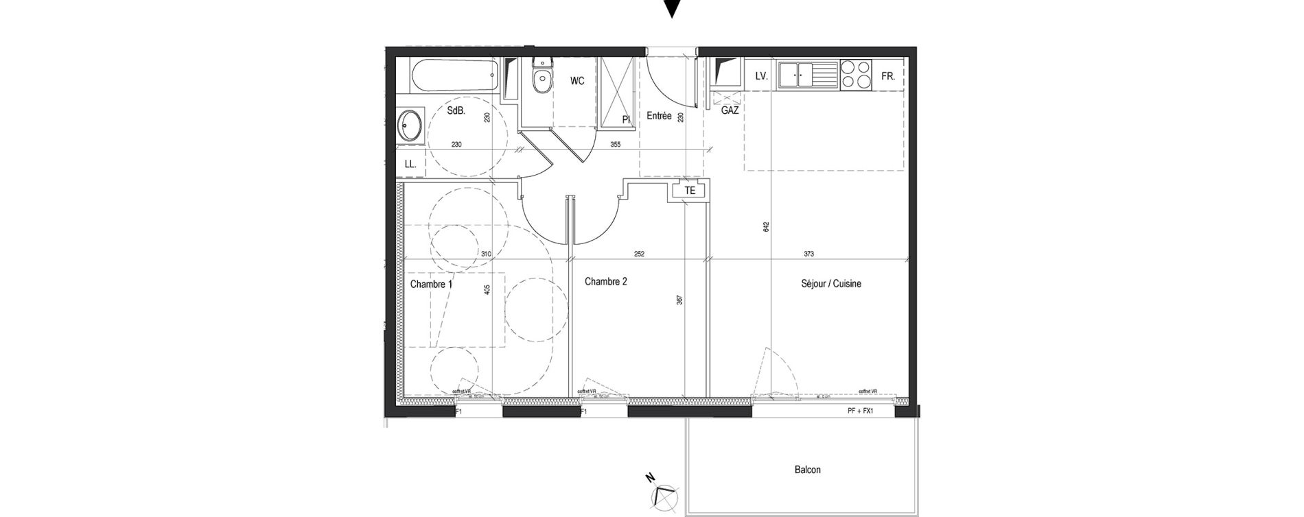 Appartement T3 de 59,40 m2 &agrave; Nancy Rives de meurthe