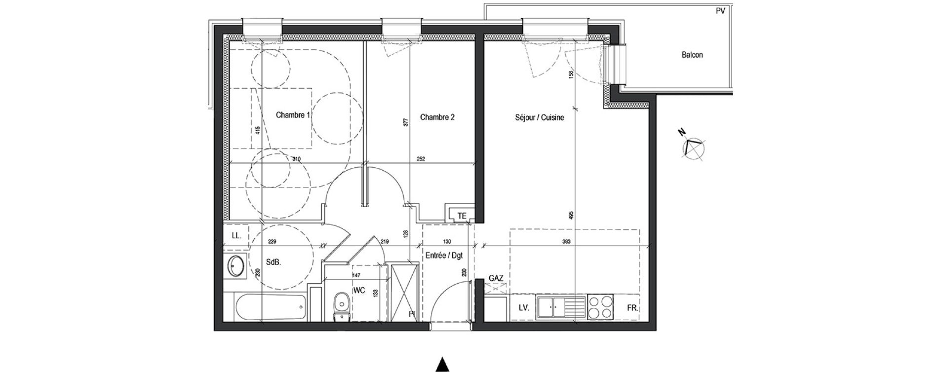 Appartement T3 de 59,00 m2 &agrave; Nancy Rives de meurthe