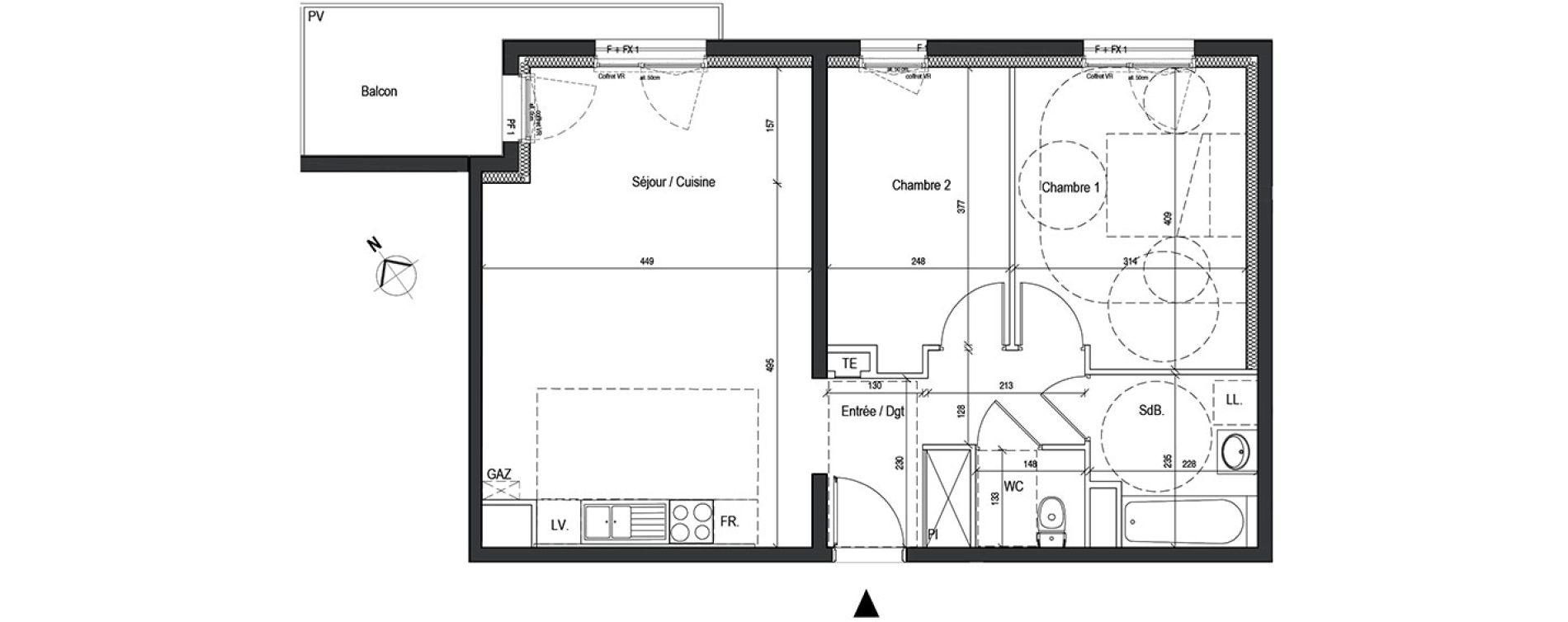 Appartement T3 de 63,75 m2 &agrave; Nancy Rives de meurthe