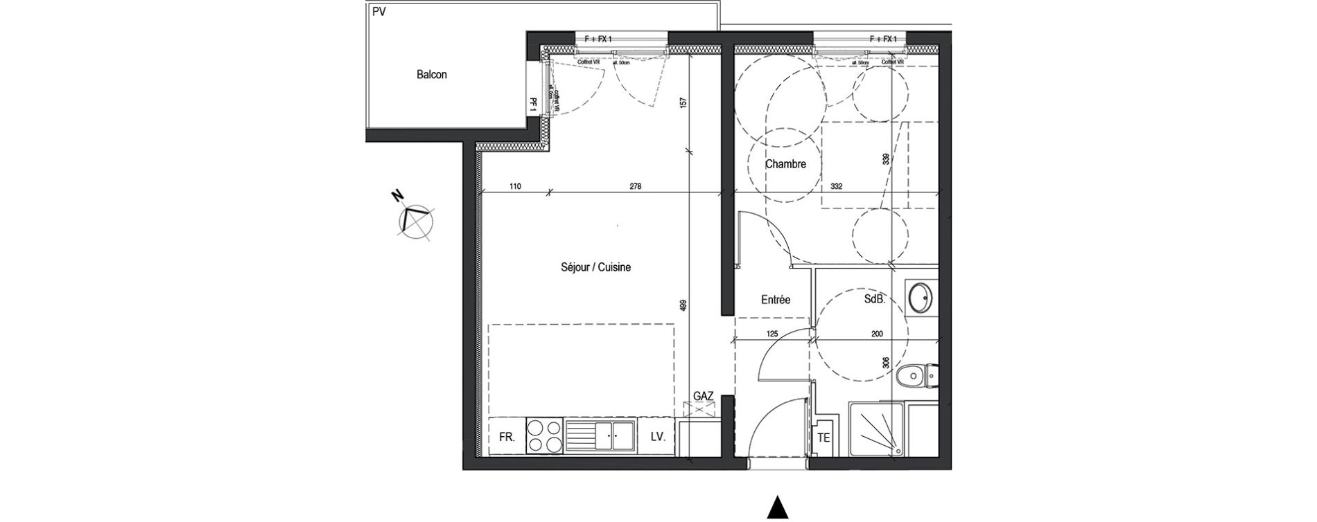 Appartement T2 de 43,52 m2 &agrave; Nancy Rives de meurthe