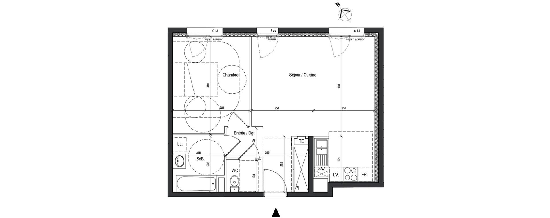 Appartement T2 de 52,08 m2 &agrave; Nancy Rives de meurthe