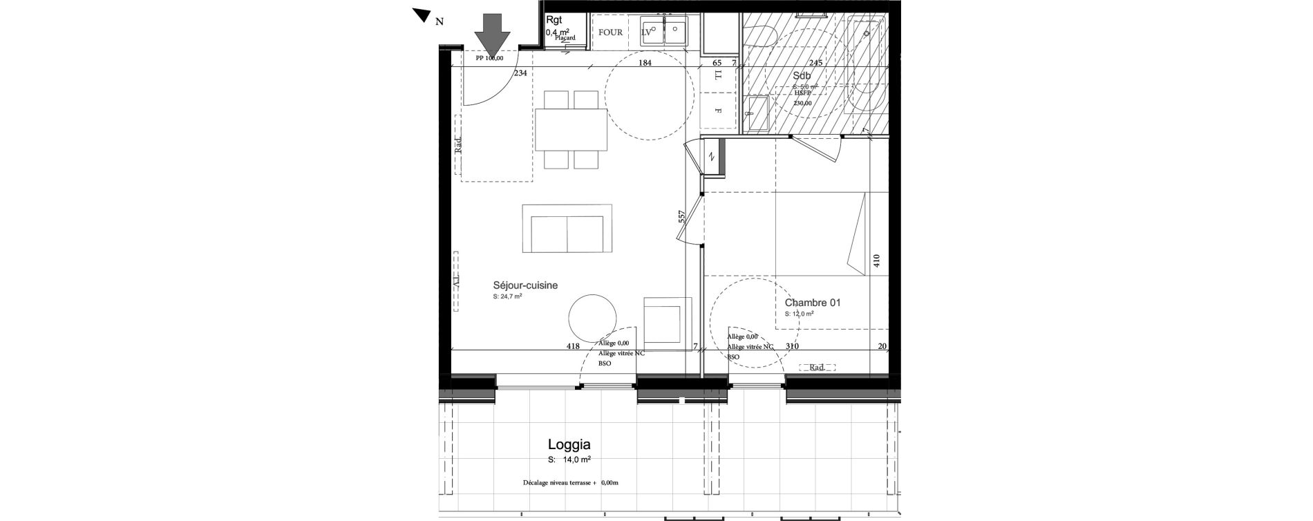 Appartement T2 de 42,10 m2 &agrave; Nancy Grand coeur