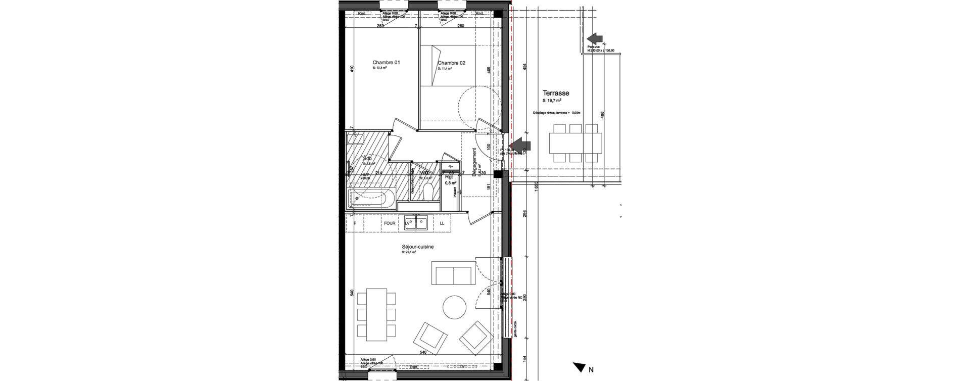 Appartement T3 de 64,00 m2 &agrave; Nancy Grand coeur