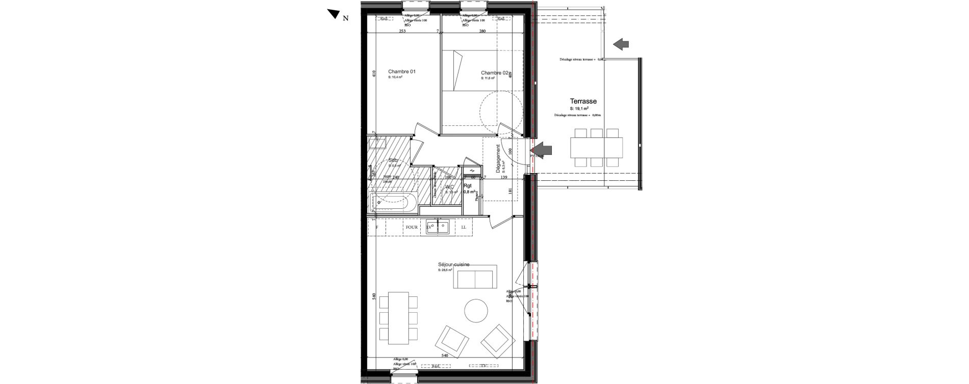 Appartement T3 de 63,90 m2 &agrave; Nancy Grand coeur