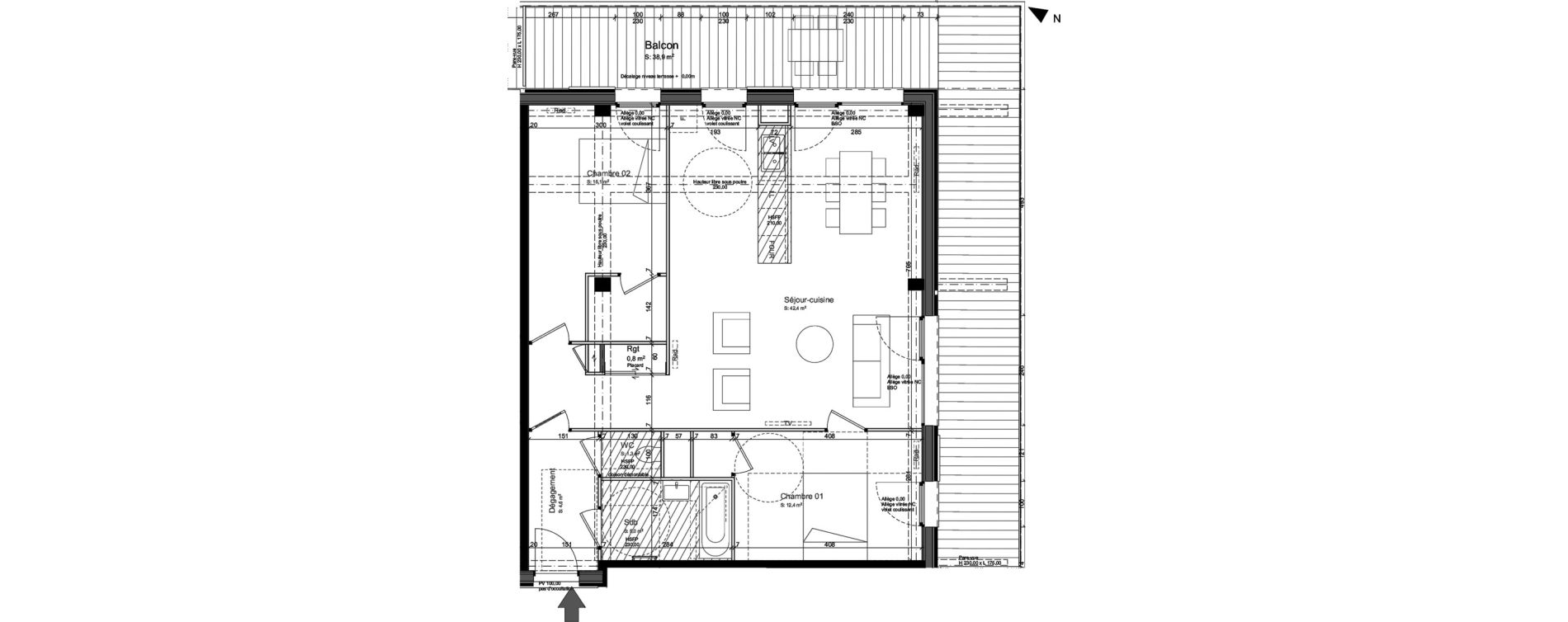 Appartement T3 de 81,60 m2 &agrave; Nancy Grand coeur