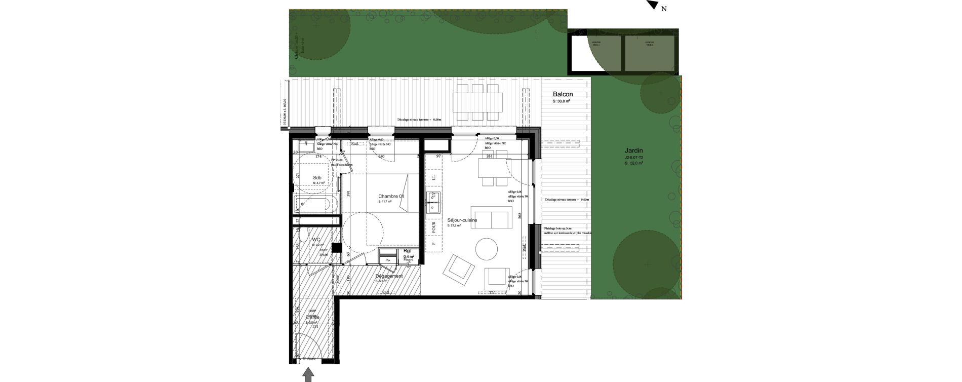 Appartement T2 de 48,80 m2 &agrave; Nancy Grand coeur