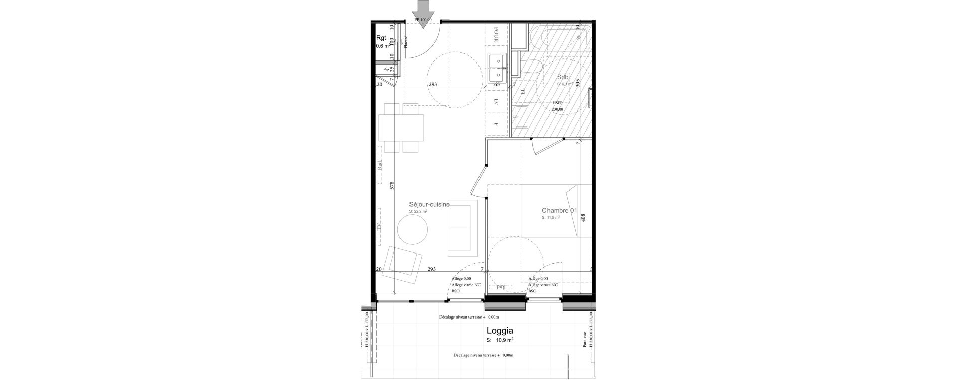 Appartement T2 de 40,40 m2 &agrave; Nancy Grand coeur