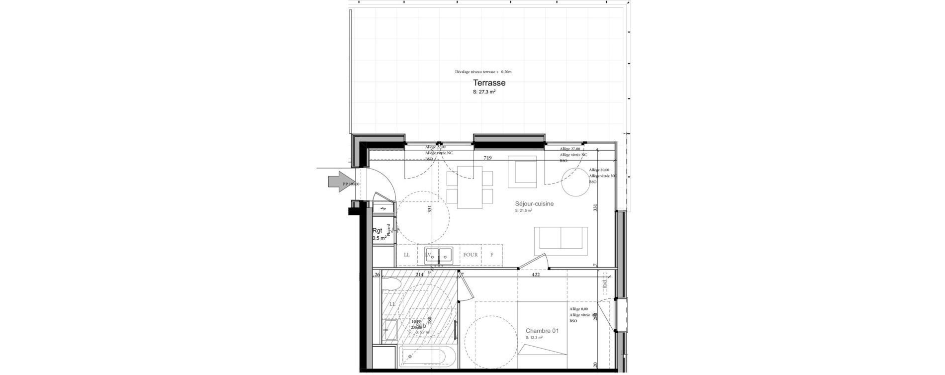 Appartement T2 de 40,00 m2 &agrave; Nancy Grand coeur