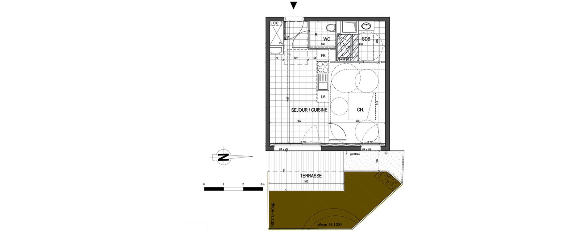 Appartement T2 de 35,03 m2 &agrave; Nancy Nancy bonsecours