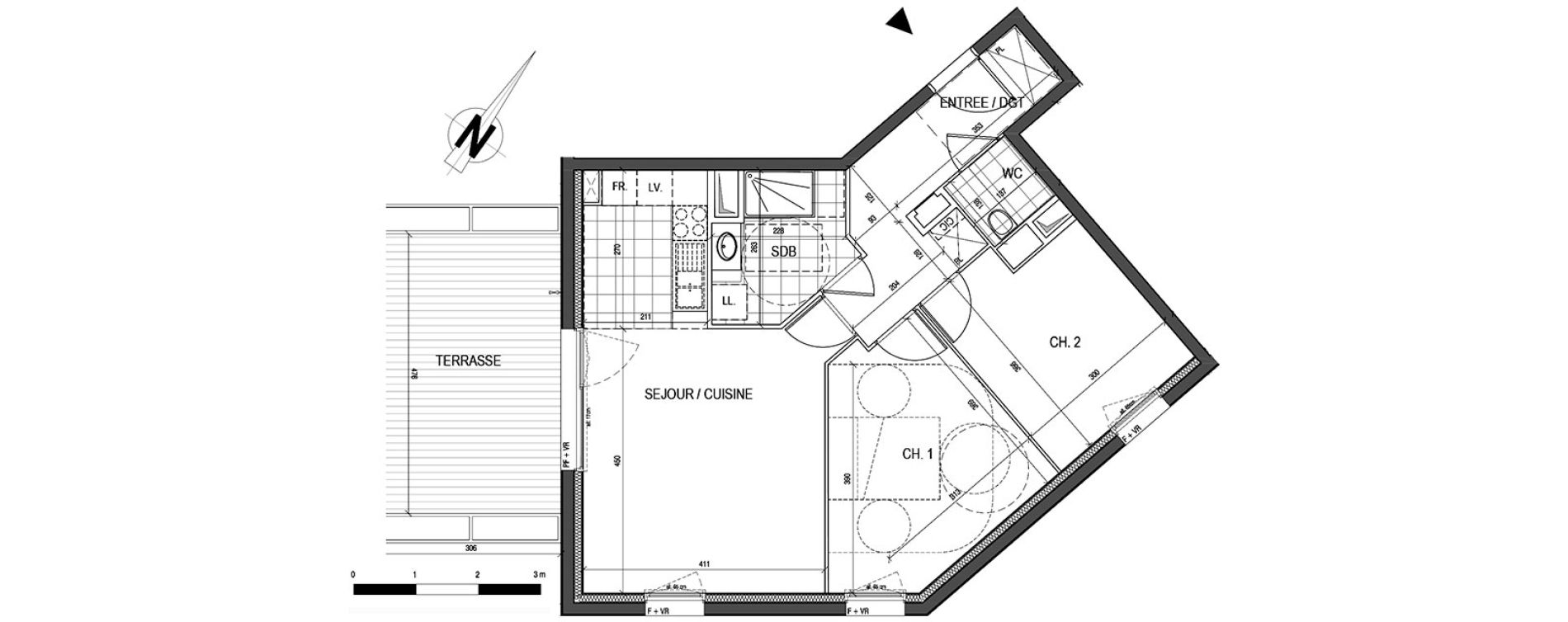 Appartement T3 de 62,30 m2 &agrave; Nancy Nancy bonsecours