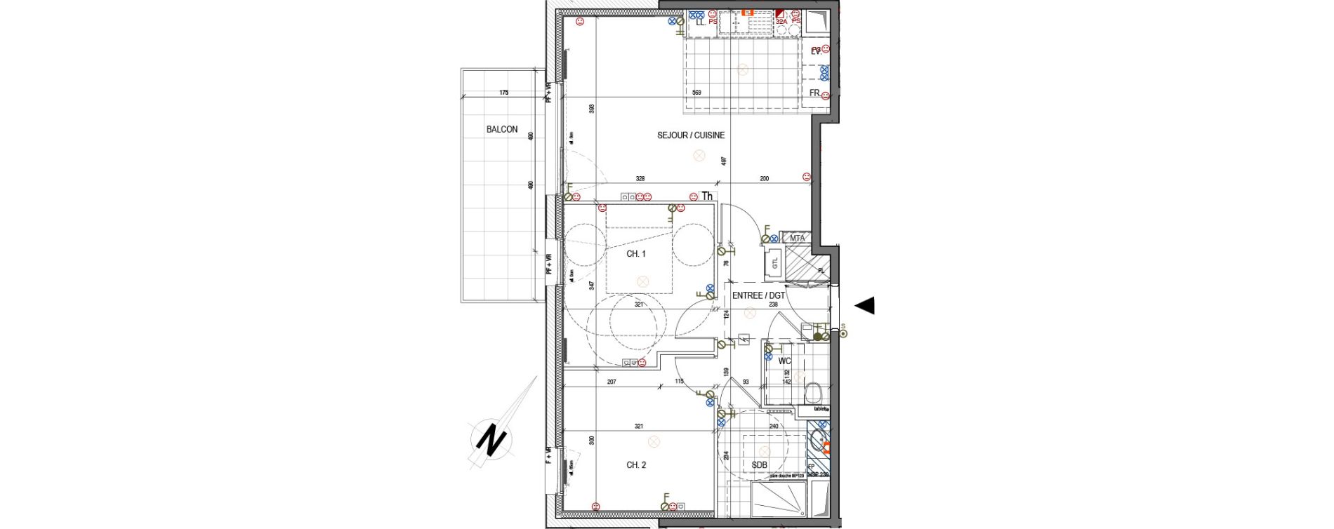 Appartement T3 de 56,64 m2 &agrave; Nancy Nancy bonsecours