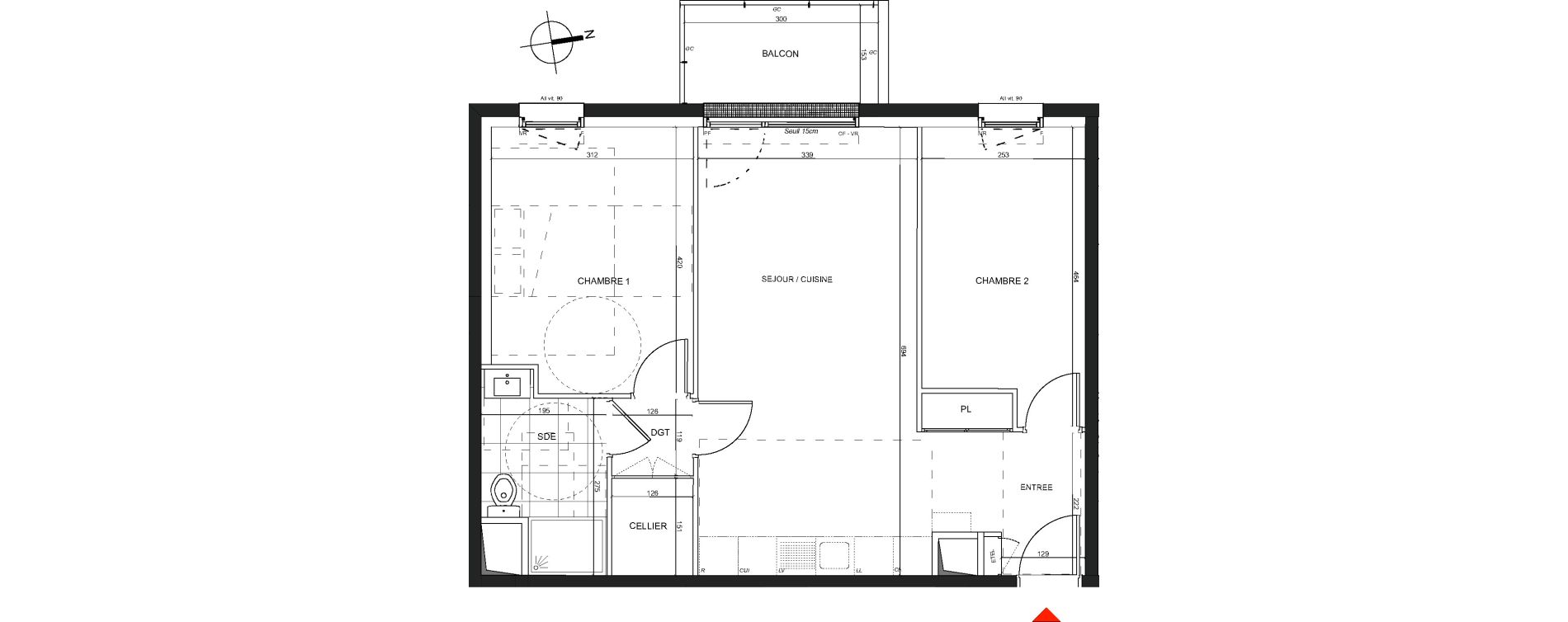 Appartement T3 de 61,23 m2 &agrave; Nancy Charles iii