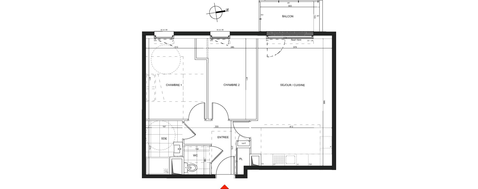 Appartement T3 de 60,92 m2 &agrave; Nancy Charles iii
