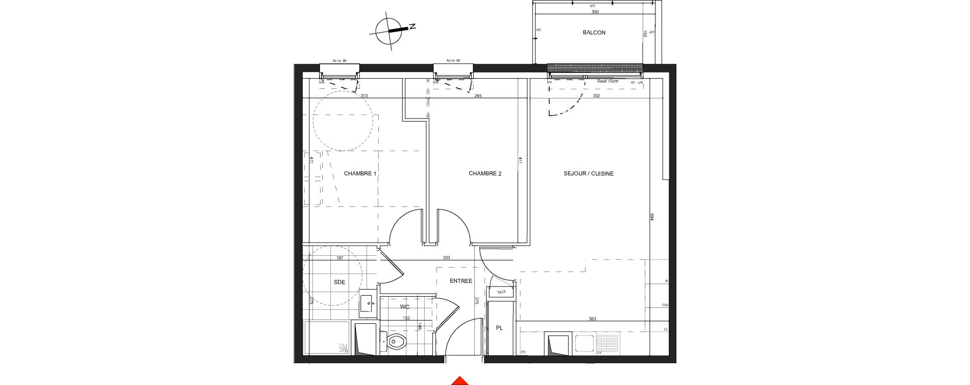 Appartement T3 de 60,36 m2 &agrave; Nancy Charles iii