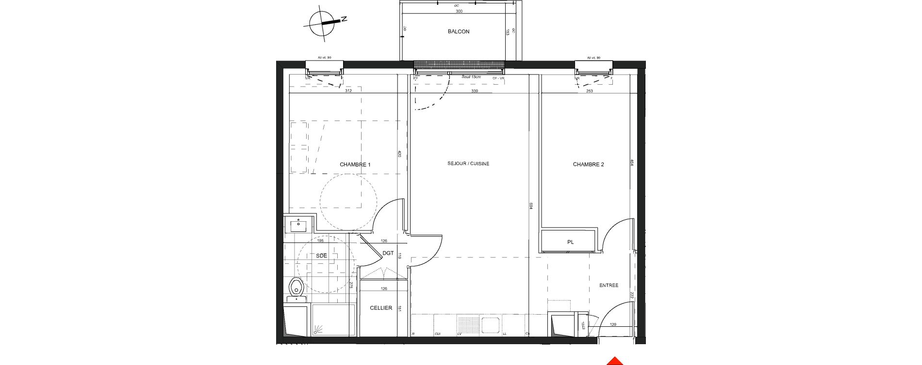 Appartement T3 de 61,23 m2 &agrave; Nancy Charles iii