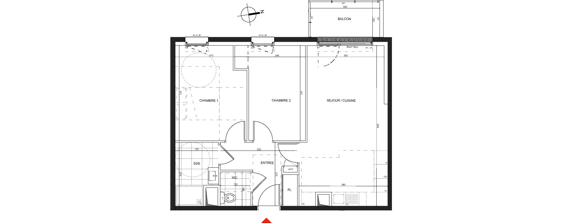 Appartement T3 de 60,36 m2 &agrave; Nancy Charles iii