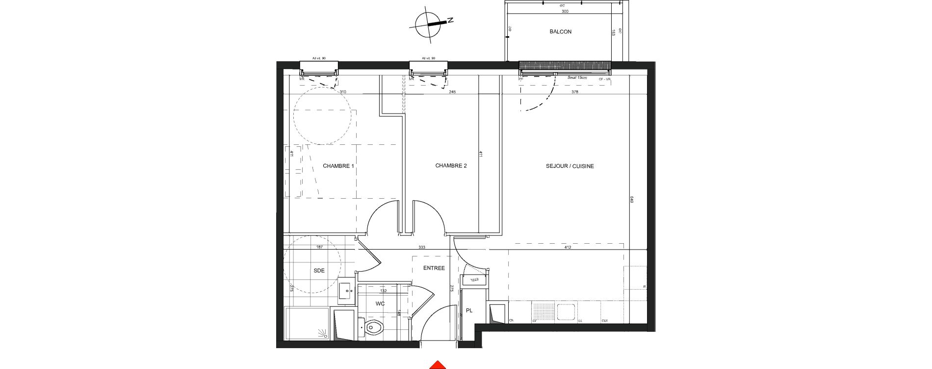 Appartement T3 de 60,92 m2 &agrave; Nancy Charles iii