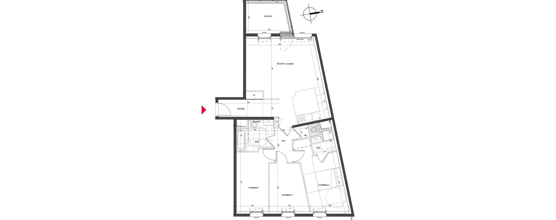 Appartement T4 de 86,04 m2 &agrave; Nancy Charles iii