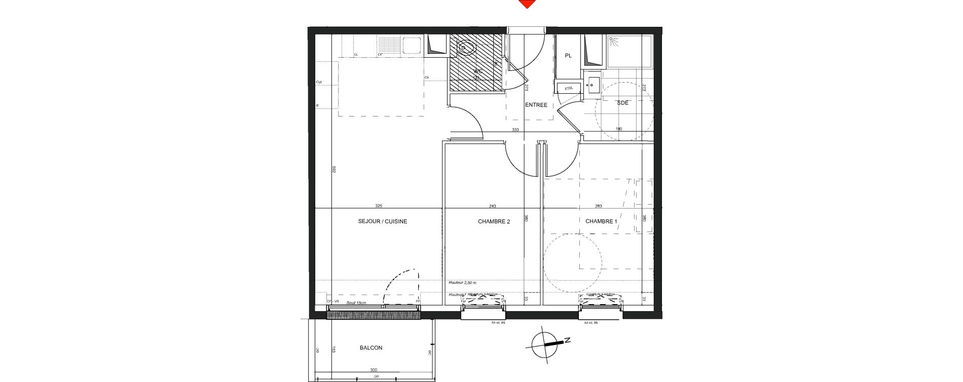 Appartement T3 de 55,18 m2 &agrave; Nancy Charles iii