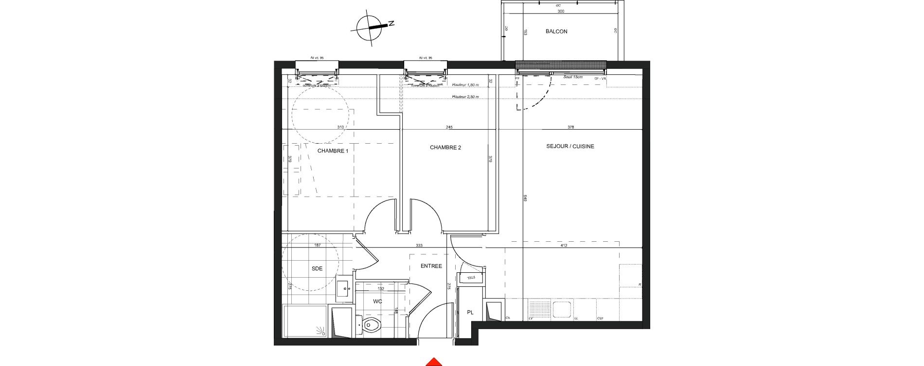Appartement T3 de 58,69 m2 &agrave; Nancy Charles iii