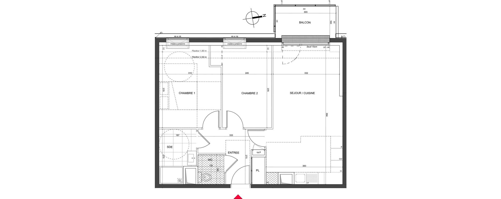 Appartement T3 de 58,26 m2 &agrave; Nancy Charles iii