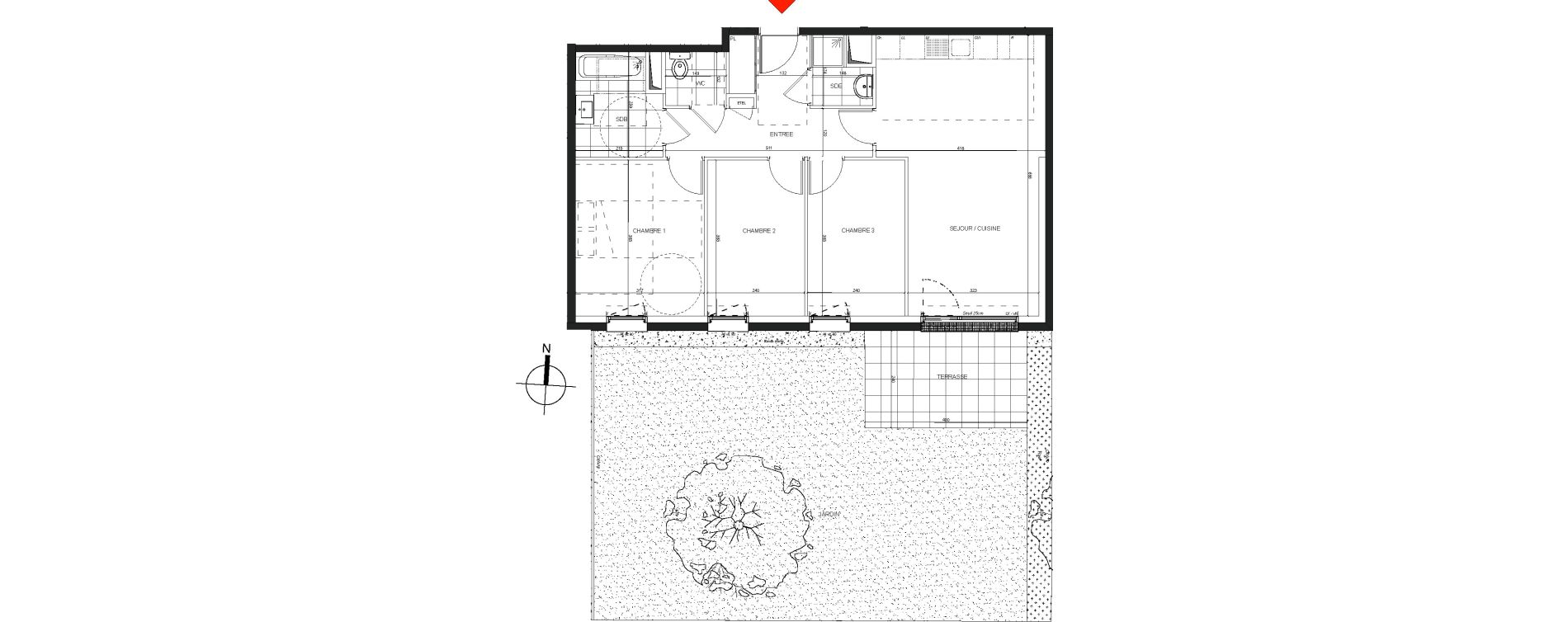 Appartement T4 de 74,49 m2 &agrave; Nancy Charles iii