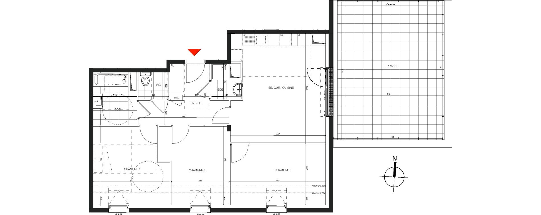 Appartement T4 de 73,63 m2 &agrave; Nancy Charles iii