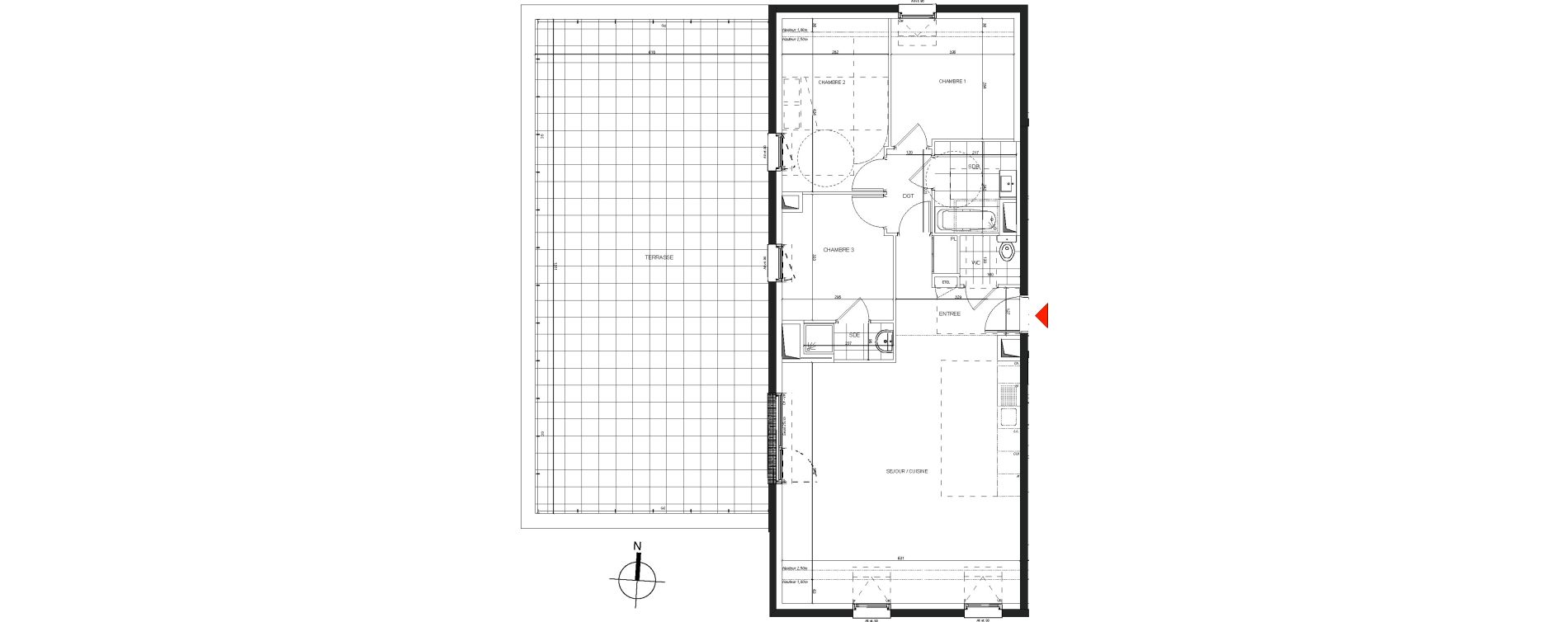 Appartement T4 de 86,79 m2 &agrave; Nancy Charles iii