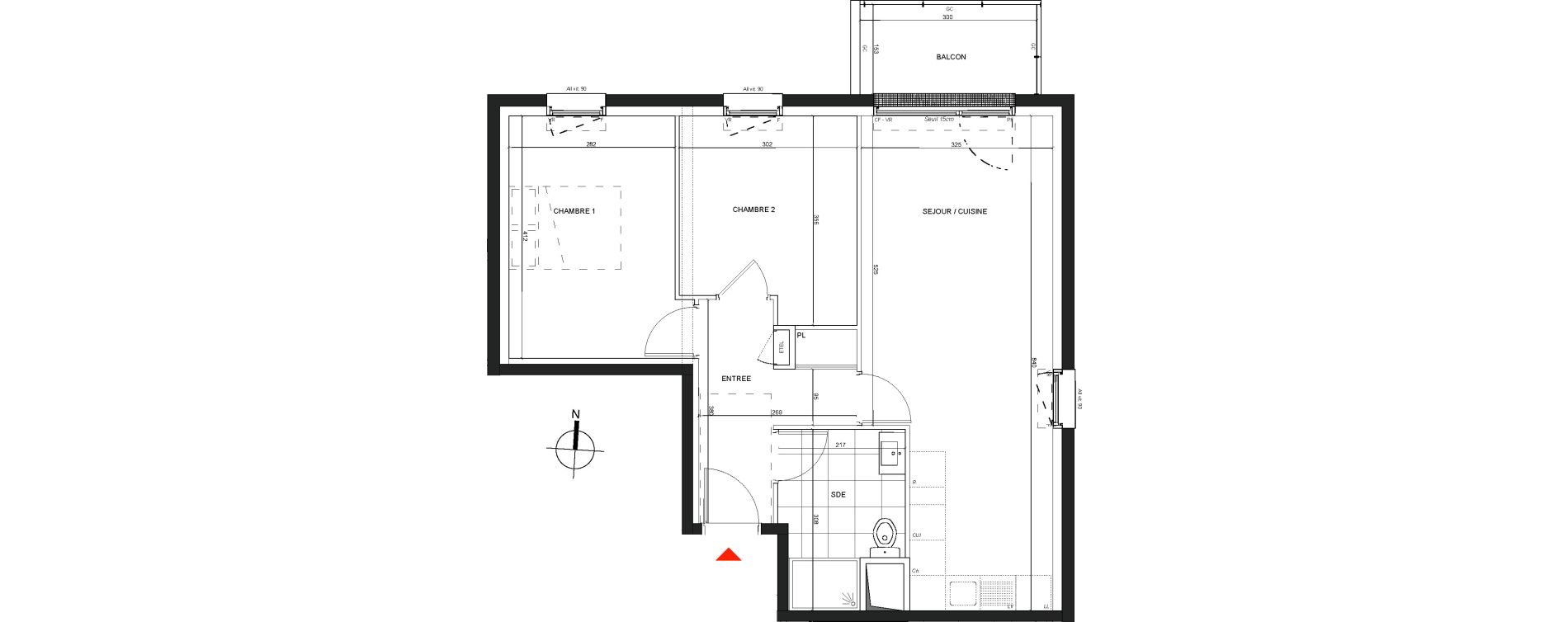 Appartement T3 de 59,15 m2 &agrave; Nancy Charles iii