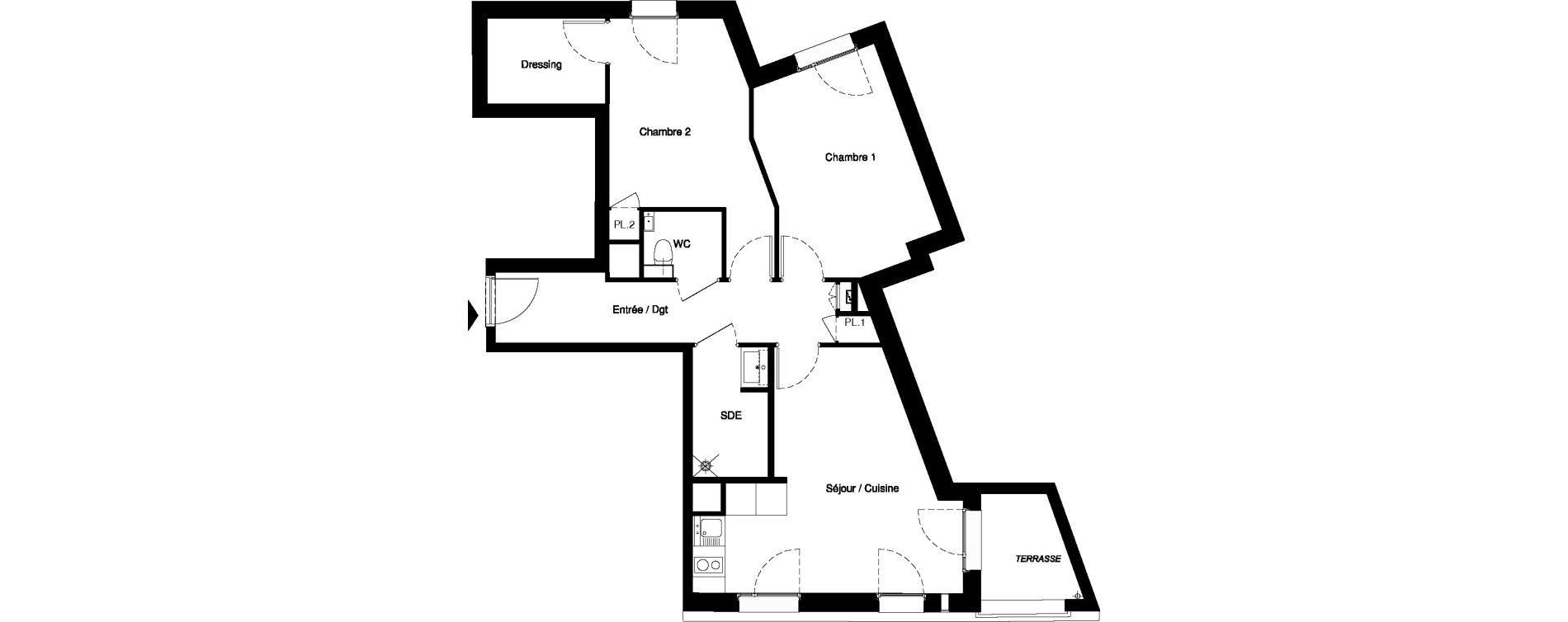 Appartement T3 de 61,63 m2 &agrave; Nancy Rives de meurthe