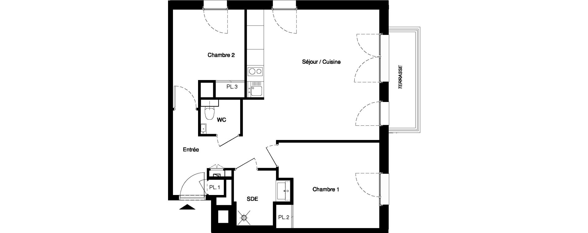 Appartement T3 de 58,78 m2 &agrave; Nancy Rives de meurthe