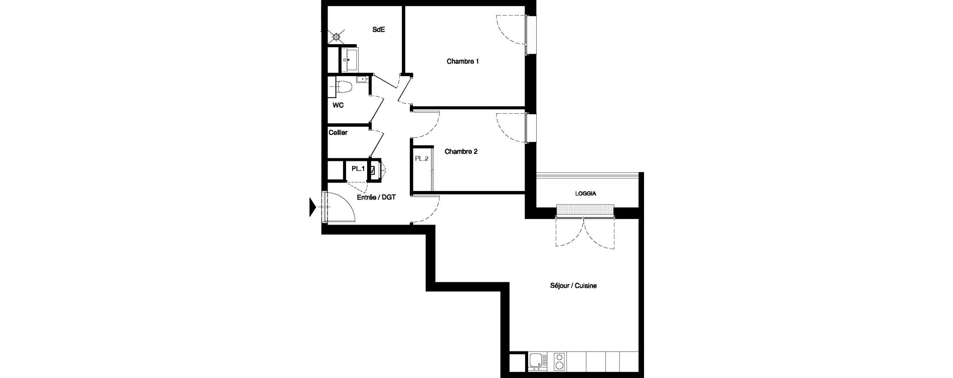 Appartement T3 de 62,50 m2 &agrave; Nancy Rives de meurthe