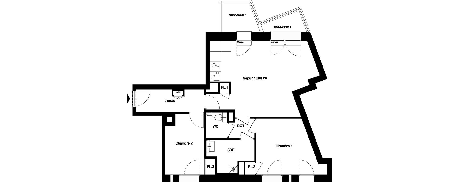 Appartement T3 de 60,92 m2 &agrave; Nancy Rives de meurthe
