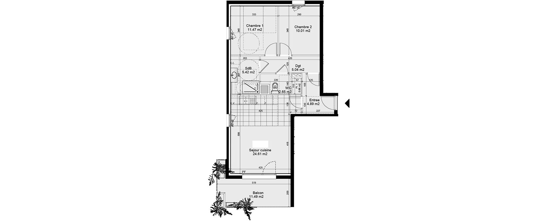 Appartement T3 de 64,75 m2 &agrave; Nancy Rives de meurthe