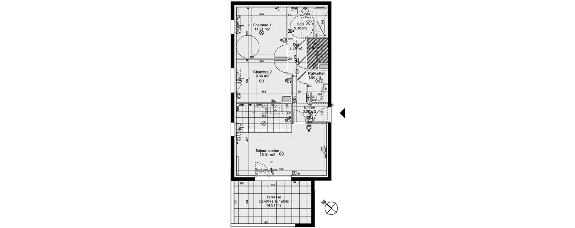Appartement T3 de 63,67 m2 &agrave; Nancy Rives de meurthe