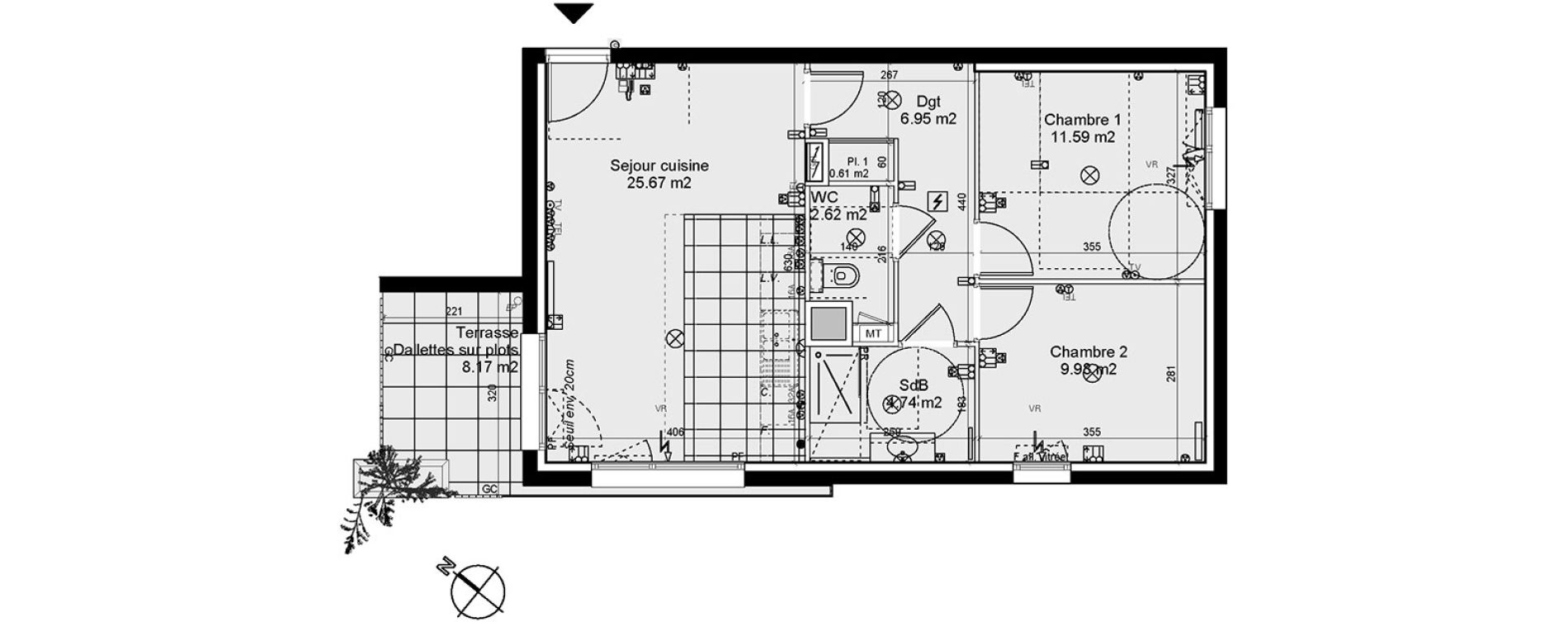 Appartement T3 de 62,16 m2 &agrave; Nancy Rives de meurthe