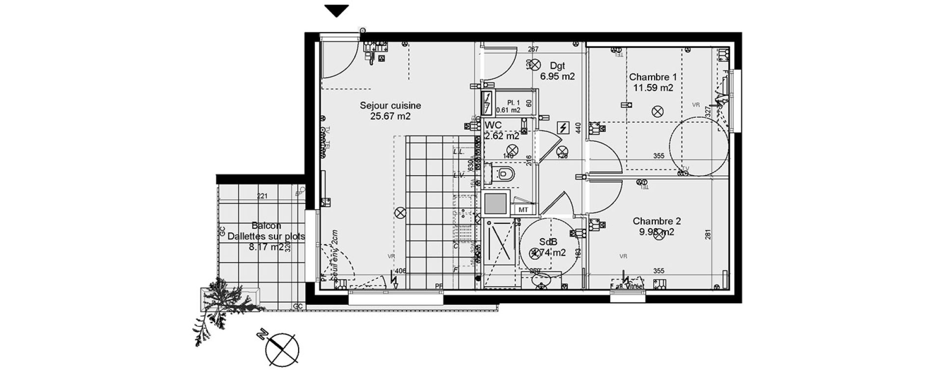 Appartement T3 de 62,16 m2 &agrave; Nancy Rives de meurthe