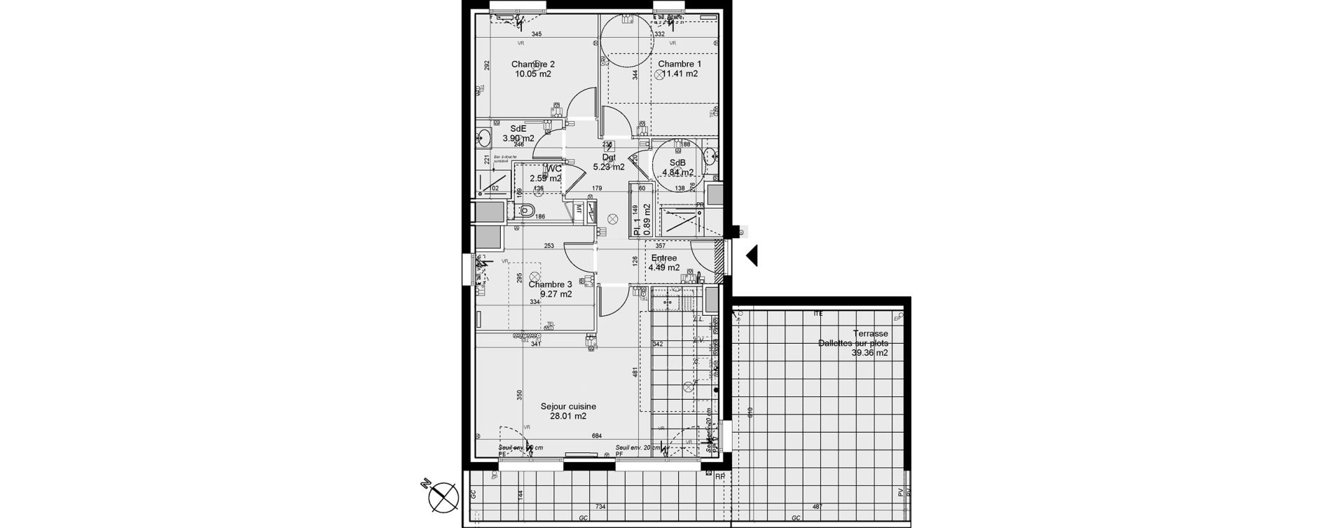 Appartement T4 de 80,68 m2 &agrave; Nancy Rives de meurthe