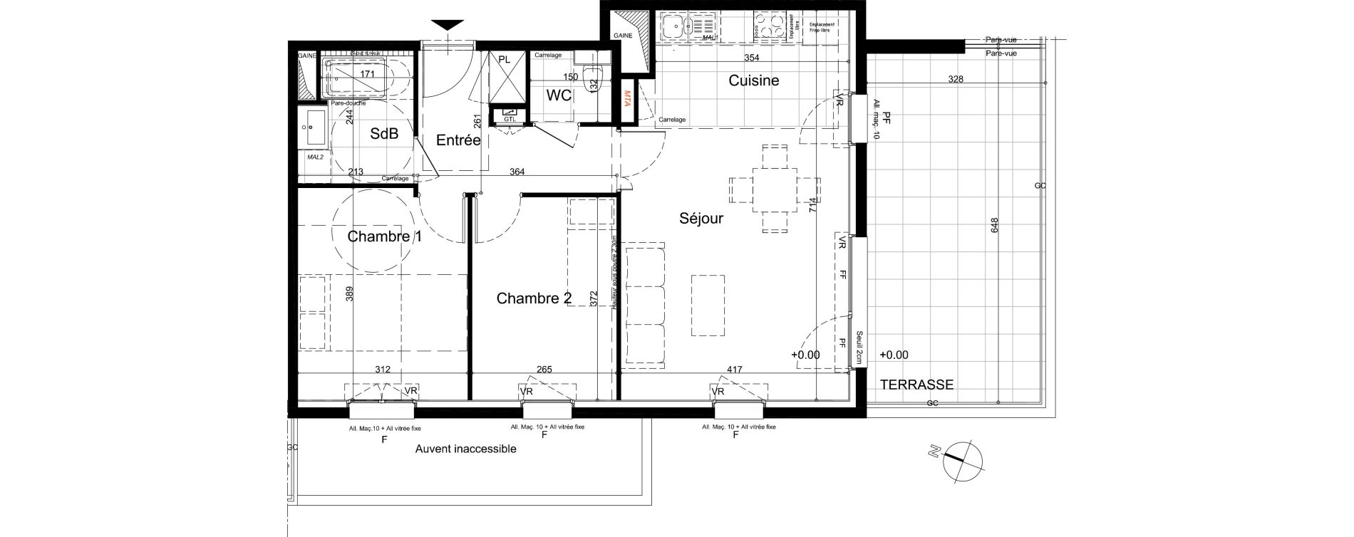 Appartement T3 de 63,99 m2 &agrave; Nancy Rives de meurthe