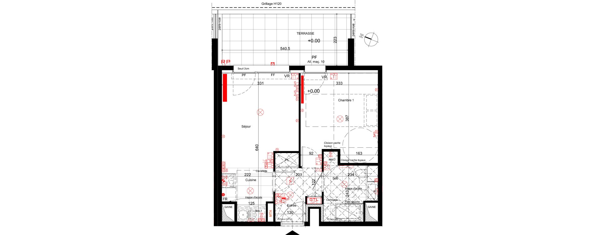 Appartement T2 de 39,28 m2 &agrave; Nancy Rives de meurthe