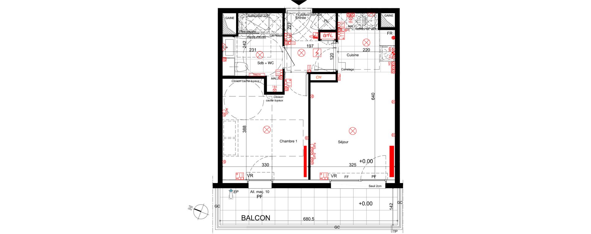 Appartement T2 de 39,35 m2 &agrave; Nancy Rives de meurthe