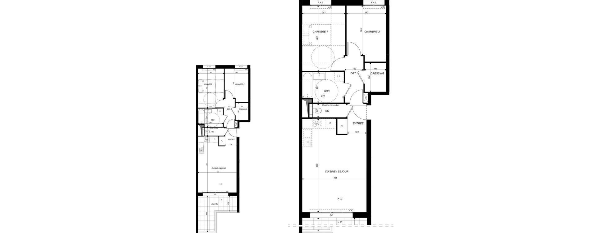 Appartement T3 de 61,65 m2 &agrave; Nancy Rives de meurthe