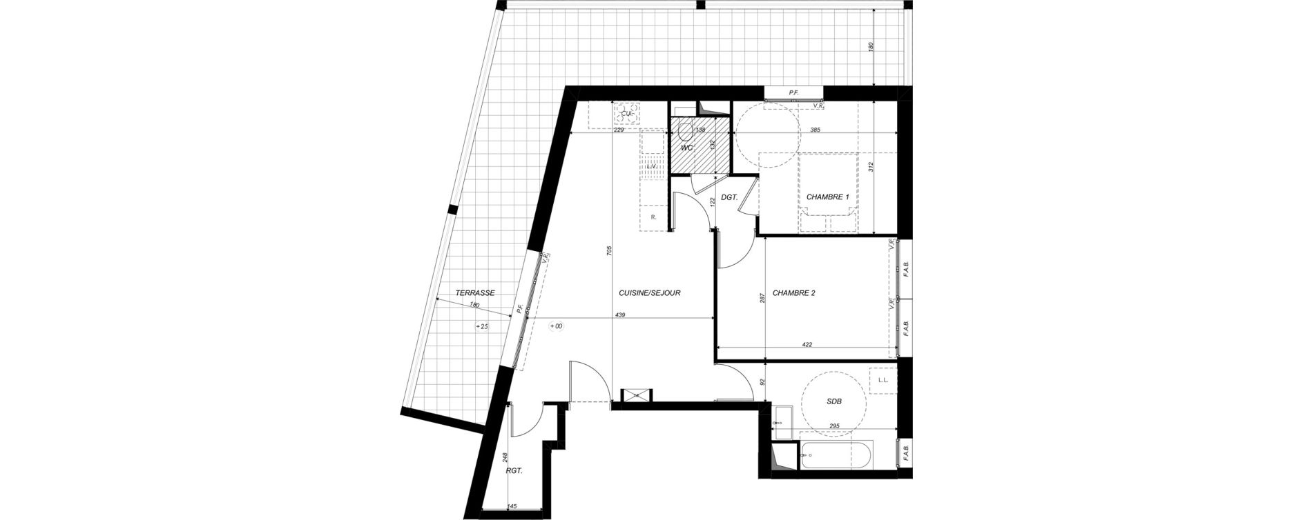 Appartement T3 de 63,77 m2 &agrave; Nancy Rives de meurthe