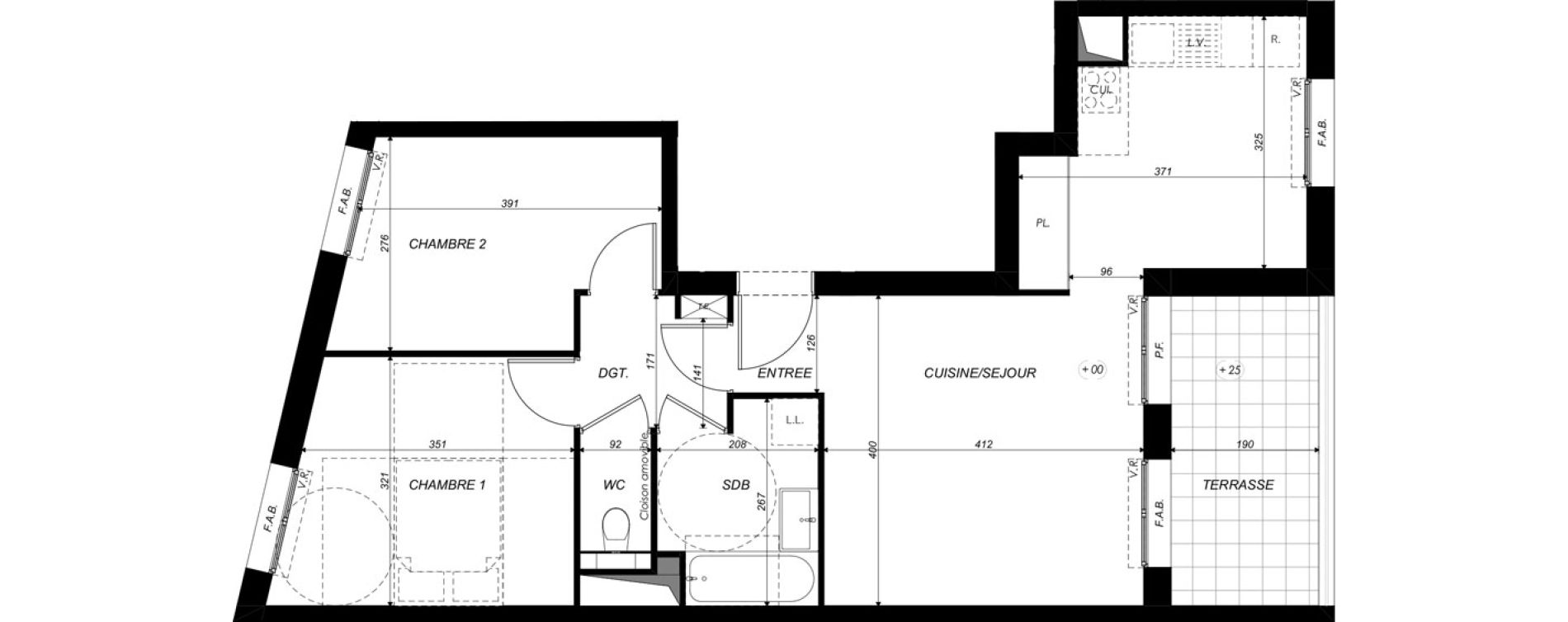 Appartement T3 de 59,78 m2 &agrave; Nancy Rives de meurthe