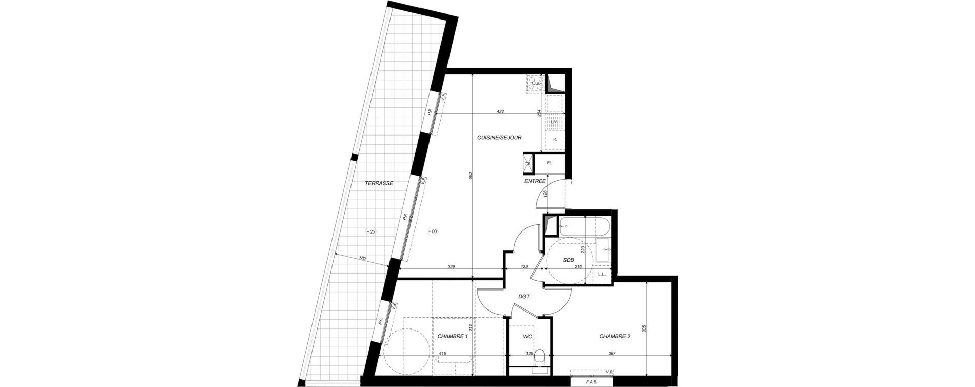 Appartement T3 de 60,86 m2 &agrave; Nancy Rives de meurthe